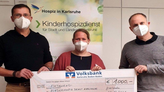 Kinderhospiz freut sich über Spende der Quality Miners