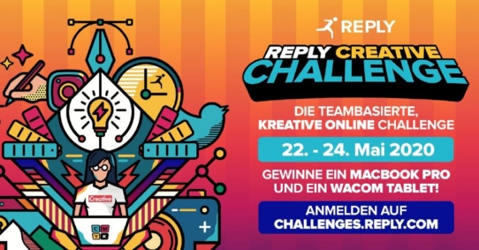 REPLY: Die Anmeldung für die Creative Challenge 2020 ist eröffnet