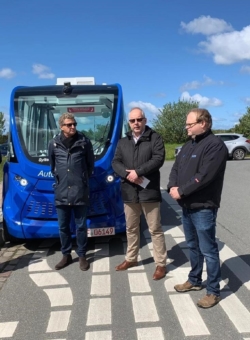 Eröffnung des autonom fahrenden Busses in Keitum