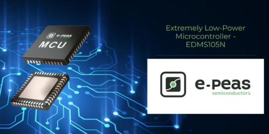 Erster Kontakt - ultra low power MCU EDMS105N von e-peas kommt!