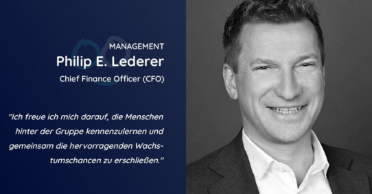 Philipp E. Lederer verstärkt als neuer CFO das Management-Board der zvoove Group