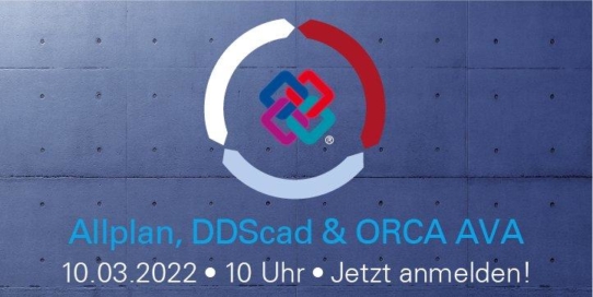 Live-Webinar: BIM hoch3 mit Allplan, DDScad und ORCA AVA (Webinar | Online)