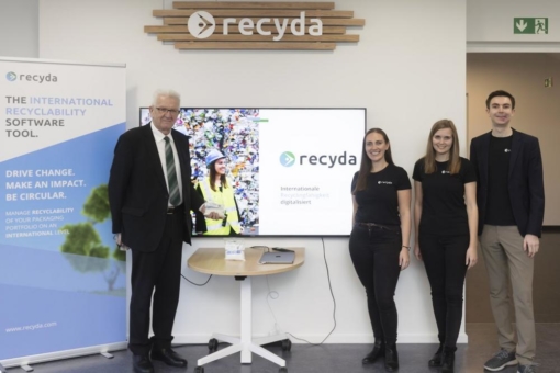 Ministerpräsident Kretschmann besucht Freiburger Nachhaltigkeits-Start-up Recyda