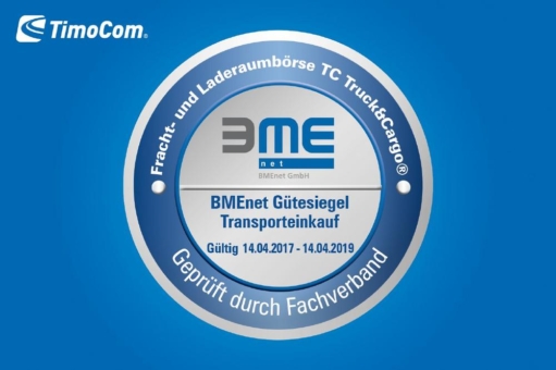 BMEnet zeichnet TimoCom für "Transporteinkauf" aus