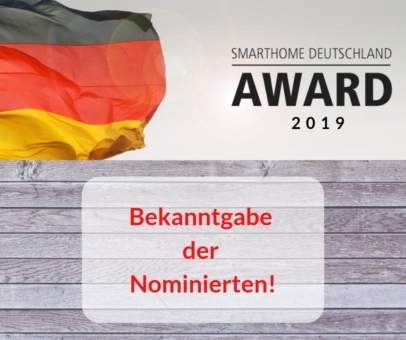 SmartHome Deutschland Award 2019 – Die Nominierten stehen fest!
