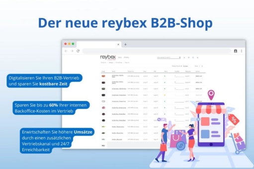 Der neue reybex B2B-Shop ist da – Nutzen Sie Ihr Wachstumspotenzial im E-Commerce