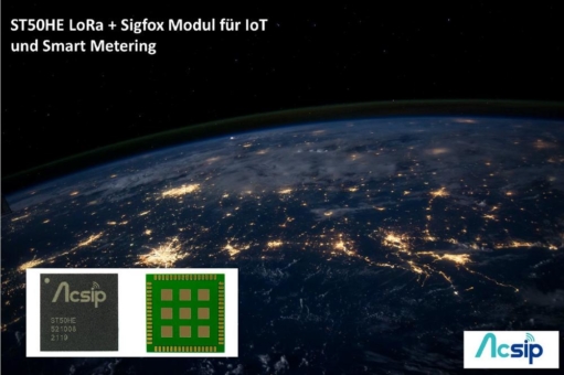 Für IoT + Smart Metering: Preissenstives LoRa Modul ST50HE mit Sigfox-Support!