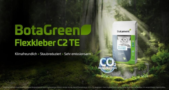Auftakt für Botaments neue Öko-Marke: BotaGreen Flexkleber C2 TE