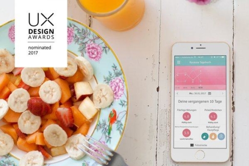 anyMOTION mit Rosacea-Tagebuch für UX Design Awards 2017 nominiert