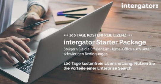 100 Tage lizenzkostenfreies intergator Starter-Package