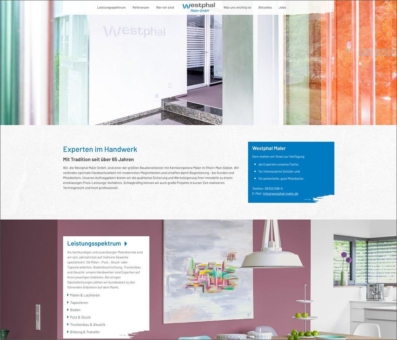 Neue Homepage für Westphal Maler aus Neu-Isenburg bei Frankfurt