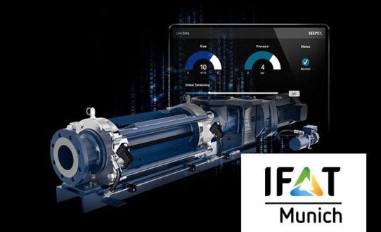 Premiere auf der IFAT: SEEPEX 4.0 zeigt weltweit erste automatisiert verstellbare Pumpe.