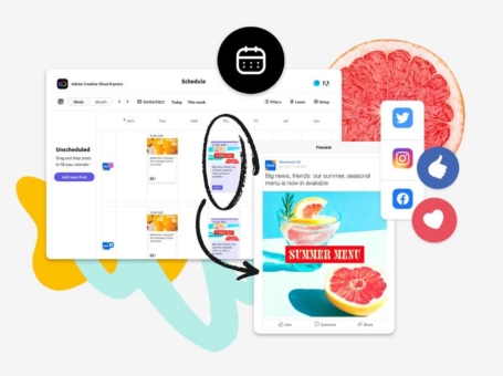 Adobe Express führt Content Scheduler ein