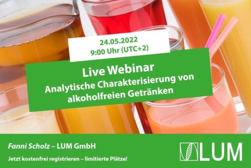 Analytische Charakterisierung alkoholfreier Getränke - Kostenfreies Webinar (Webinar | Online)