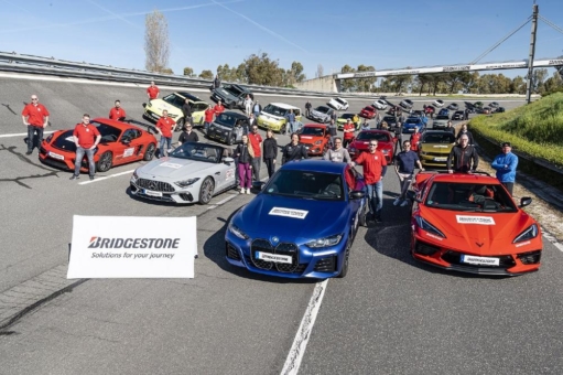 Bridgestone ist Partner der internationalen AUTO BILD "Test the Best" Aktion in Rom