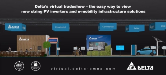 Virtuelle Delta-Messe - Neue String-PV-Wechselrichter, PV-Anlagenmanagement und E-Mobility- Lösungen