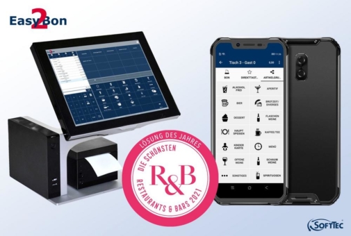Easy2Bon Kassensystem wird als Lösung des Jahres mit dem R&B Designaward ausgezeichnet