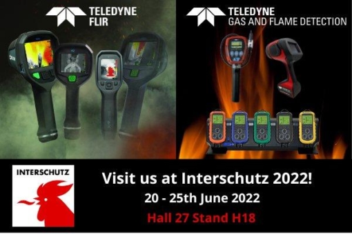 Teledyne FLIR und Teledyne GFD zeigen auf der Interschutz Innovationen zur Brandbekämpfung auf einem gemeinsamen Stand