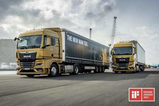 Zwei auf einen Streich: Neue MAN Truck Generation gewinnt zwei iF DESIGN AWARDS