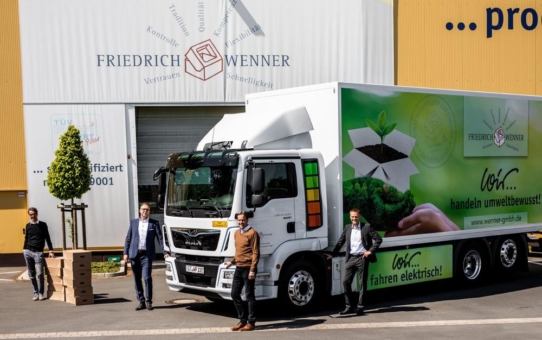 Sauber und Leise: MAN E-Lkw für Friedrich Wenner GmbH