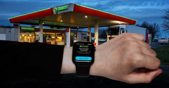 Mobiles Bezahlen direkt an der Zapfsäule: Ab sofort auch mit der Smartwatch an allen team Tankstellen
