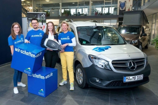 Unter einem guten Stern: Mercedes-Benz Nutzfahrzeugzentrum Mannheim macht Freiwilligentag-Team mobil