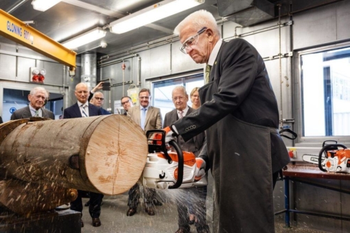 Ministerpräsident Kretschmann besucht STIHL