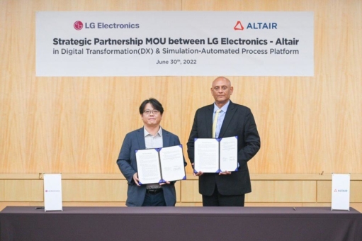 Altair u. LG Electronics vereinbaren Zusammenarbeit zur Beschleunigung digitaler Transformation mit KI-basierter Simulation für die Produktentwicklung