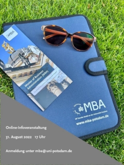 Online-Infoveranstaltung zum Master of Business Administration (MBA) an der Universität Potsdam (Webinar | Online)