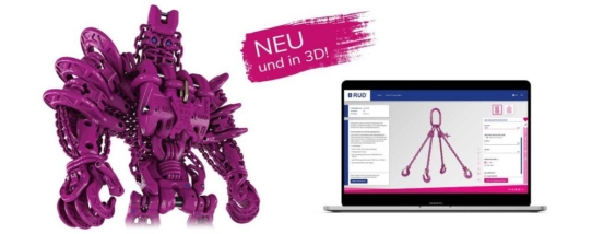 Kettengehänge online zusammenstellen: RUD präsentiert neuen 3D-Anschlagmittel-Konfigurator