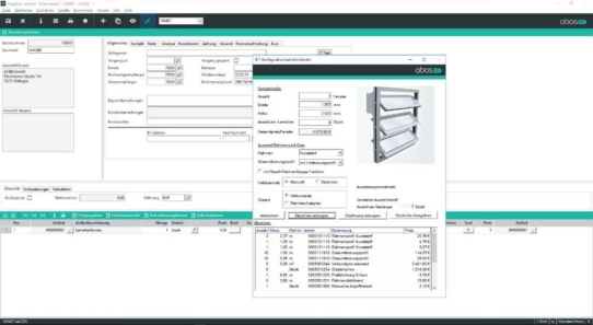 ACBIS Produktkonfiguration integriert in abas ERP