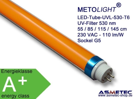 LED Ersatz für T5 / G5 Leuchtstoffröhren Yellow/Gelb mit UV-Filter 530 nm