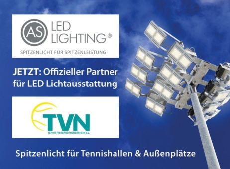 AS LED Lighting kooperiert mit Tennis-Verband Niederrhein e.V.