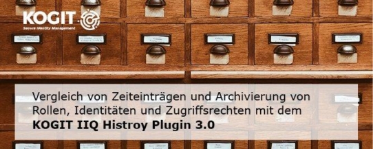 Das KOGIT IIQ History Plugin 3.0 ist da