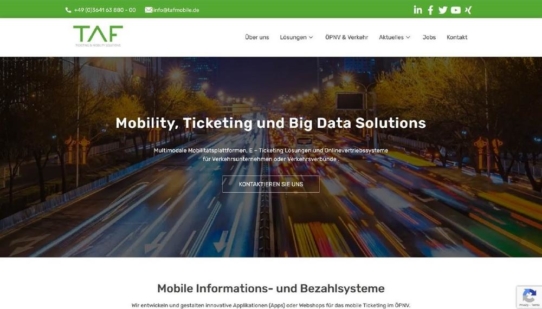 Relaunch neue Webseite www.tafmobile.de