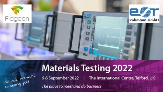 Rohmann GmbH stellt auf der „Materials Testing 2022“ in Telford, UK aus
