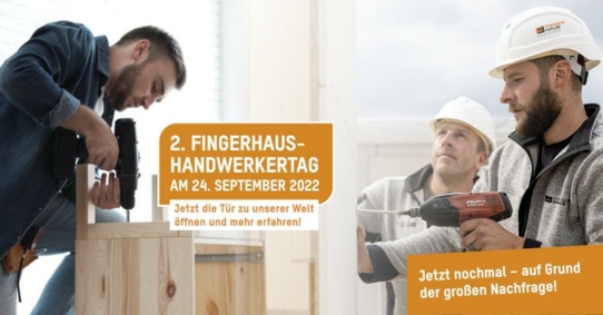 Nach guter Resonanz der Erstauflage: Zweiter Handwerkertag bei FingerHaus