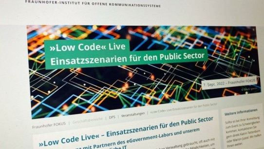 cit stellt Low-Code-Ansätze für e-Government auf Konferenz vor