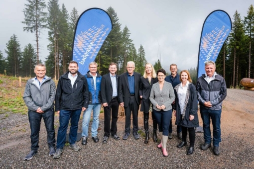 Winfried Kretschmann besucht badenova-Windpark am Hohenlochen in der Ortenau