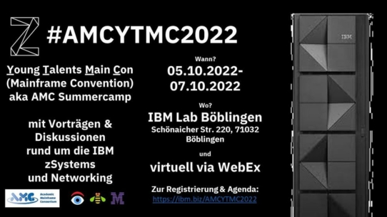 Das Academic Mainframe Consortium e. V. veranstaltet die Young Talents Mainframe Convention 2022