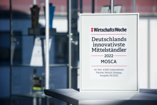 WirtschaftsWoche zeichnet Mosca als einen der 10 innovativsten Mittelständler Deutschlands aus