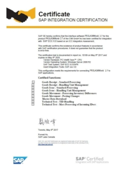 PROLAG®World erhält erneut SAP-Zertifizierung