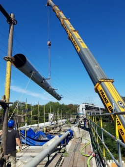 thyssenkrupp Steel nimmt die Dampfverbundleitung im Duisburger Norden wieder in Betrieb: Geräuschentwicklung und Dampfschwaden unumgänglich