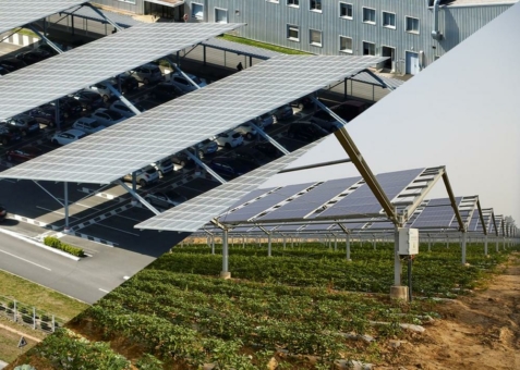 Agro-PV | Agro-Photovoltaik: Teiltransparente bzw. semitransparente Solarmodule im Bereich AgroPV und Solarcarport