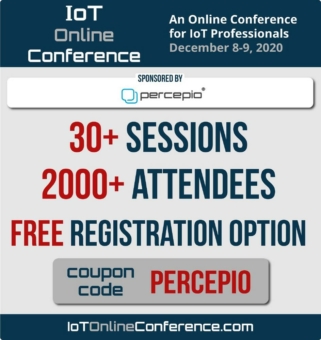 IoT Online Conference startet durch mit Unterstützung von Percepio