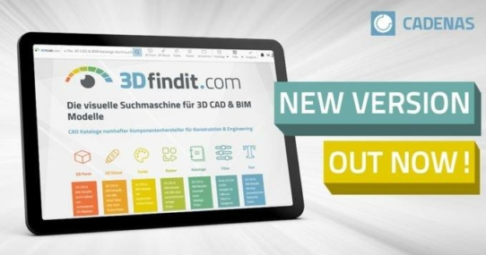 Neue Version der visuellen Suchmaschine 3Dfindit.com überzeugt mit vielen innovativen Funktionen & neuer Benutzeroberfläche