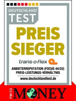 trans-o-flex zum dritten Mal als Preissieger der deutschen Logistikunternehmen ausgezeichnet