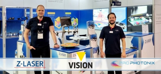 Gemeinsam stark:  Z-LASER und ProPhotonix stellen auf der Vision 2022 in Stuttgart aus.