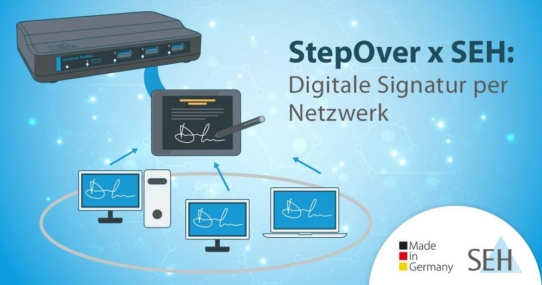 Betrieb von Unterschriftenpads per Netzwerk - StepOver & SEH