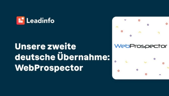 Leadinfo geht erneut über die Grenze: Übernahme WebProspector
